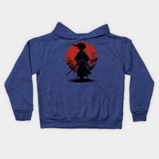 Black Samurai Kids Hoodie